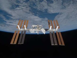 Photo of the International Space Station.