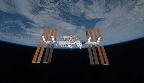 Photo of the International Space Station.